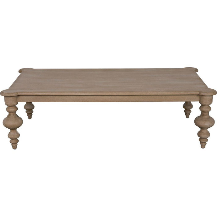 Noir Graff Coffee Table, Weathered - Mahogany, 37.5"