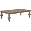 Noir Graff Coffee Table, Weathered - Mahogany, 37.5"