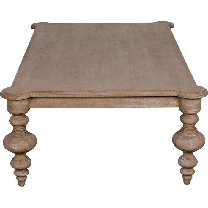 Noir Graff Coffee Table, Weathered - Mahogany, 37.5"