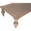 Noir Graff Coffee Table, Weathered - Mahogany, 37.5"