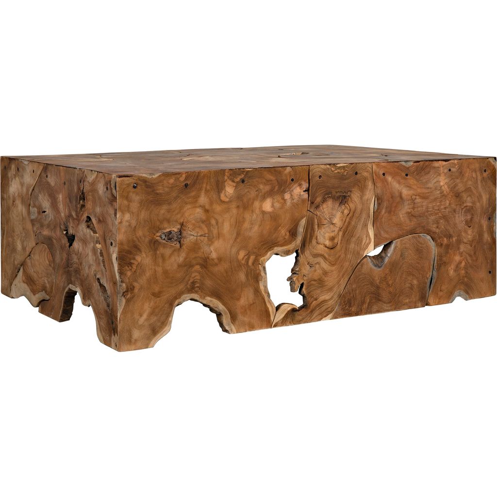 Noir Vert Coffee Table - Teak, 31.5"