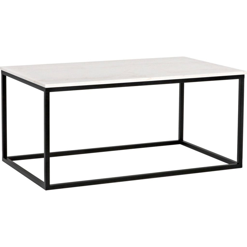 Primary vendor image of Noir Manning Coffee Table - Industrial Steel & Bianco Crown Marble, 24.5