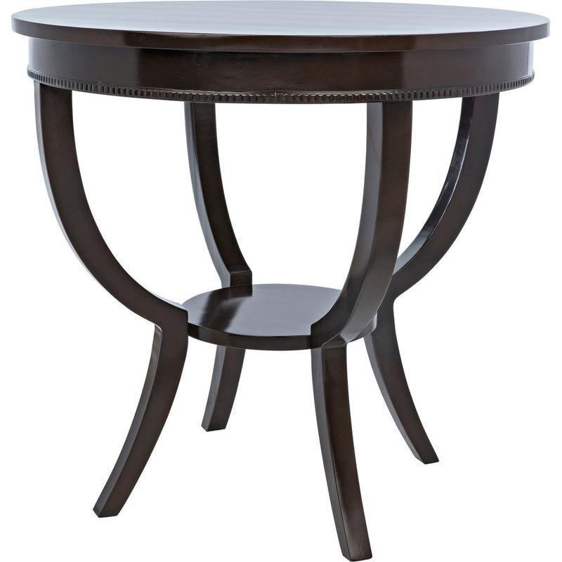 Primary vendor image of Noir Scheffield Round End Table, Distressed Brown - Birch & Veneer, 30