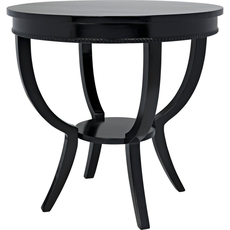 Primary vendor image of Noir Scheffield Round End Table, Black - Birch & Veneer, 30