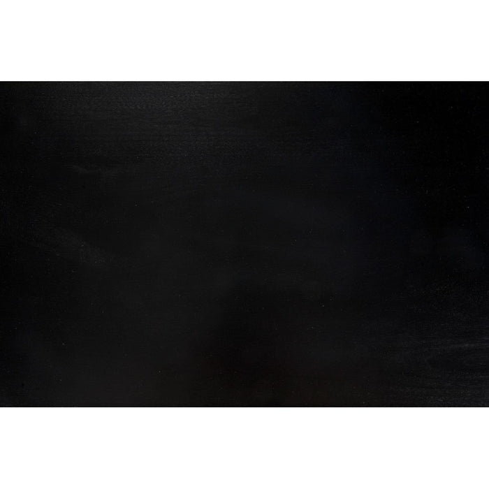 Noir Colonial 2-Drawer Side Table, Distressed Black - Birch & Veneer, 20"