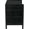 Noir Hampton Side Table, Hand Rubbed Black - Mahogany & Veneer, 22"