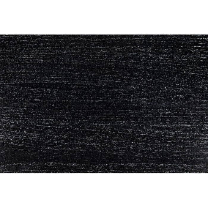 Noir Oxford 2-Drawer Side Table, Hand Rubbed Black - Mahogany & Veneer, 20"