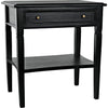 Primary vendor image of Noir Oxford 1-Drawer Side Table, Hand Rubbed Black - Mahogany & Veneer, 20"