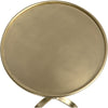 Noir Tini Side Table, Metal w/ Brass Finish, 10"