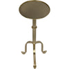 Noir Tini Side Table, Metal w/ Brass Finish, 10"