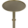 Noir Tini Side Table, Metal w/ Brass Finish, 10"