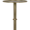 Noir Tini Side Table, Metal w/ Brass Finish, 10"