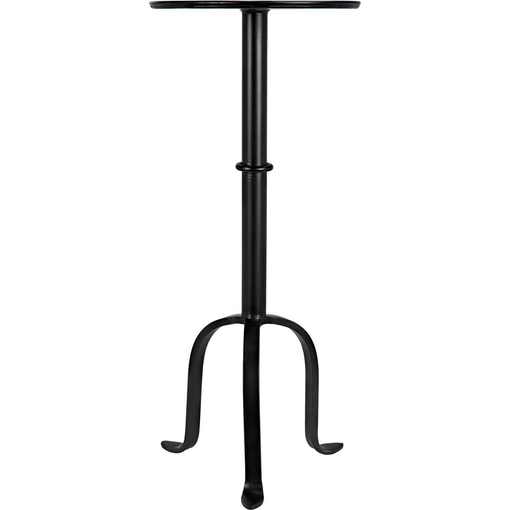 Noir Tini Side Table, Black Steel, 10"