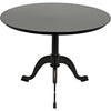 Noir Kaldera Side Table, Black Steel, 29" Dia.