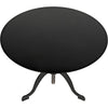 Noir Kaldera Side Table, Black Steel, 29" Dia.