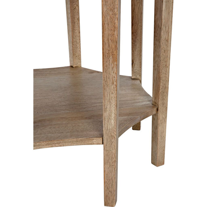 Noir Ariana Side Table, Washed Walnut, 30"