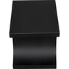 Noir Alec Side Table, Black Steel, 20"