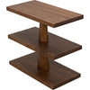 Noir Fatima Side Table, Dark Walnut, 15"