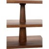 Noir Fatima Side Table, Dark Walnut, 15"