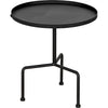 Noir Paige Side Table, Black Steel, 23"