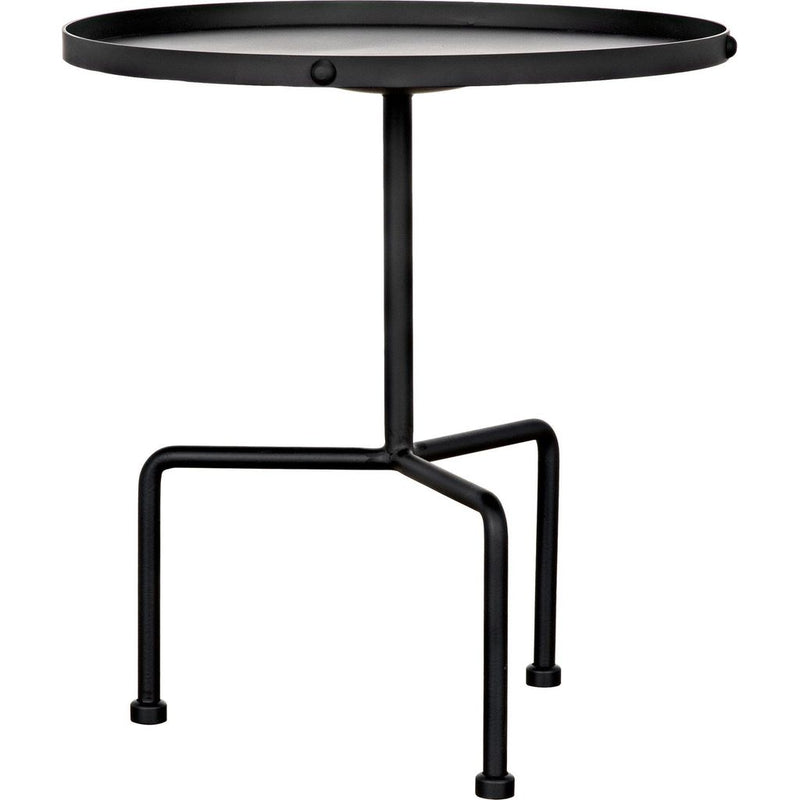 Primary vendor image of Noir Paige Side Table, Black Steel, 23