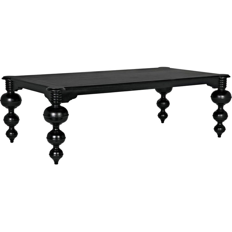 Primary vendor image of Noir Claudio Dining Table, Hand Rubbed Black - Mahogany & Veneer, 54