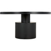 Noir Marlow Dining Table, Black Steel, 59"