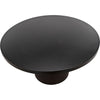 Noir Marlow Dining Table, Black Steel, 59"