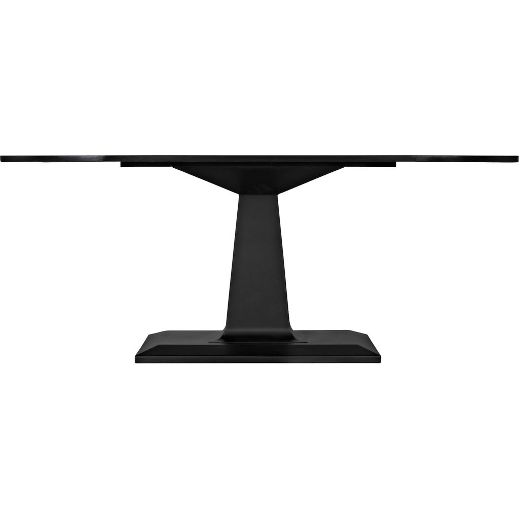 Noir Amboss Dining Table, Black Steel, 40"