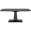 Noir Amboss Dining Table, Black Steel, 40"