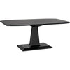 Noir Amboss Dining Table, Black Steel, 40"