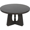 Noir Nobuko Dining Table, 48" Diameter, Pale - Mahogany & Veneer