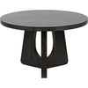 Noir Nobuko Dining Table, 48" Diameter, Pale - Mahogany & Veneer