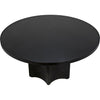 Noir Rome Dining Table, Black Steel, 58"