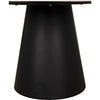 Noir Vesuvius Dining Table, Black Steel, 59"