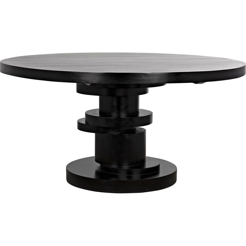 Primary vendor image of Noir Hugo Dining Table, Hand Rubbed Black - Mahogany & Veneer, 60