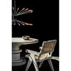 Noir Hugo Dining Table 60",  White Wash - Mahogany & Veneer