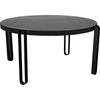 Primary vendor image of Noir Marcellus Dining Table, 63", Black Metal - Industrial Steel