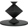 Noir Katana Oval Dining Table, Black Metal - Industrial Steel, 49"