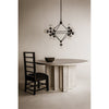 Noir Resistance Dining Table, White Wash - Mahogany, 60"