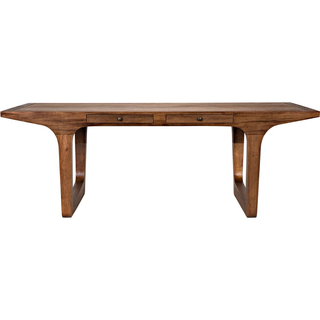 Noir Regal Table/Desk, Dark Walnut, 86" W