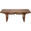 Noir Regal Table/Desk, Dark Walnut, 86" W