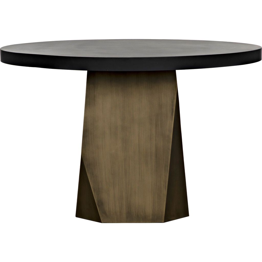 Noir Eiger Table - Industrial Steel, 47"