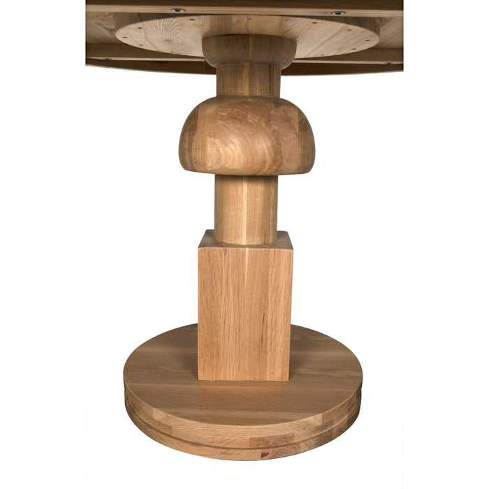 Noir Baron Table, White Oak, 40"