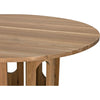 Noir Kirill Table, White Oak, 60"