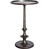 Noir Terni Side Table, Cast Iron, 12"