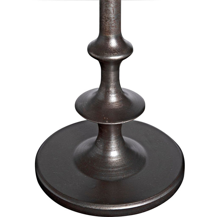 Noir Terni Side Table, Cast Iron, 12"
