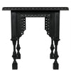 Noir Luxor Side Table, Hand Rubbed Black - Mahogany, 28"