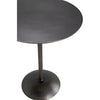 Noir Felix Side Table, Gun Metal Finish - Industrial Steel, 16"