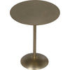 Noir Felix Side Table, Metal w/ Brass Finish, 16.5"